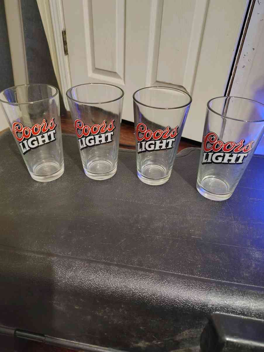 Set of 4 Coors Light Glasses