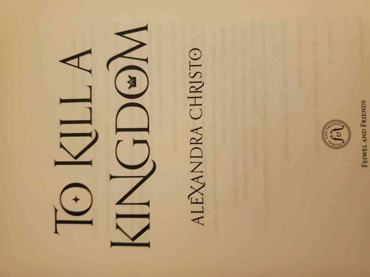 To Kill a Kingdom by Alexandra Christo Like New Hardcover