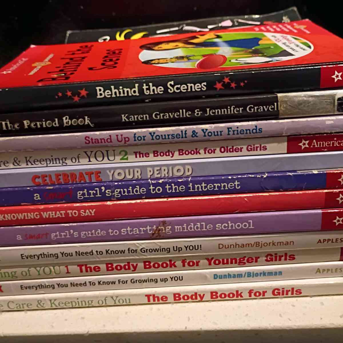 Middle School  Puberty Book Bundle American Girl  More