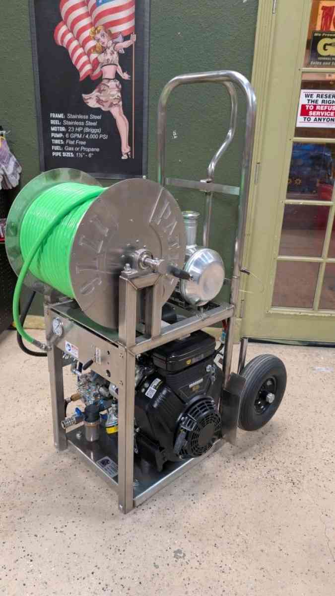 Portable Dolly Hydro Jetter for Sewer Lines
