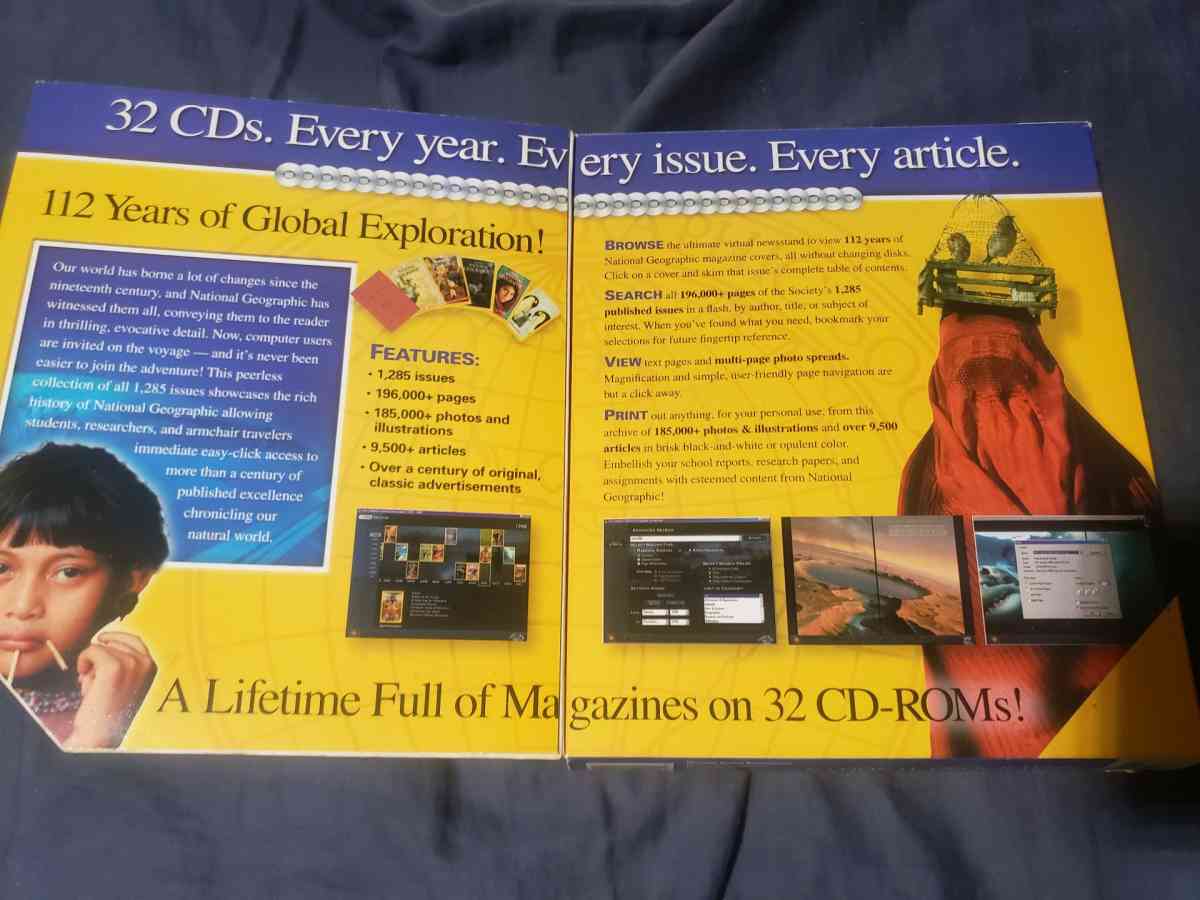 National Geographic 112 Years CDROM Collectors Edition