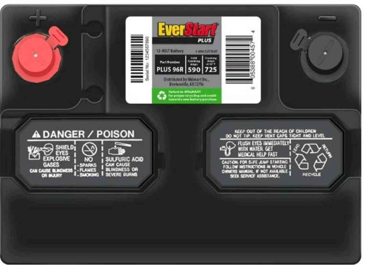 Brand New Everstart plus 96R Car battery