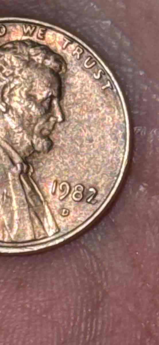 1982D small date bronze in transitional planchet