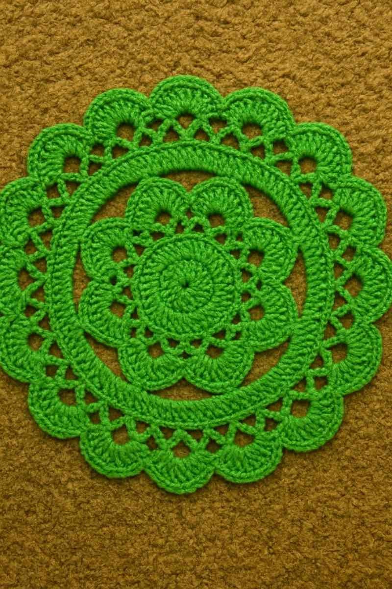 crochet table doilies set of 4