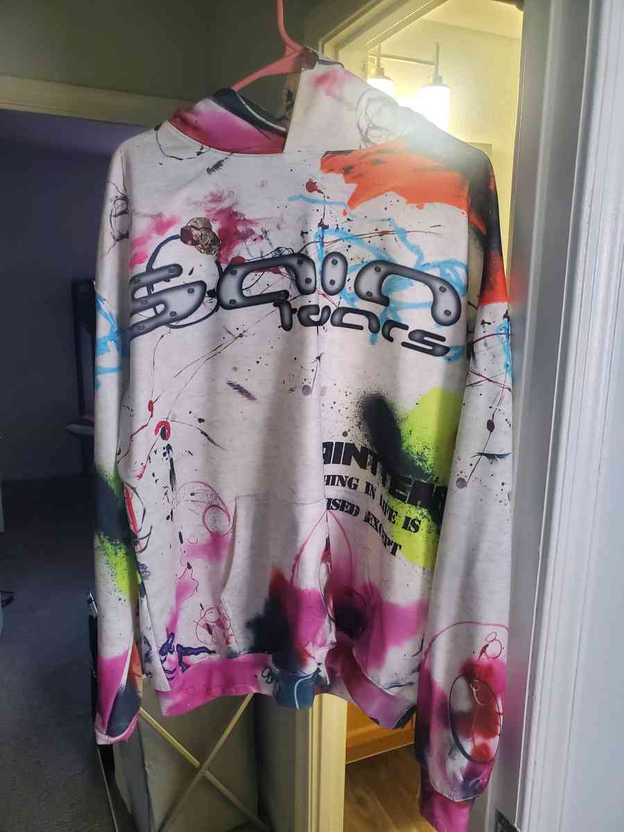 saint tears graphic hoodie
