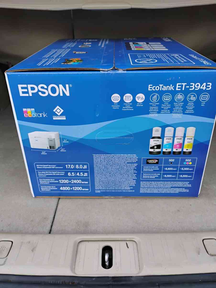 Epson EcoTank 3943 Inkjet Printer