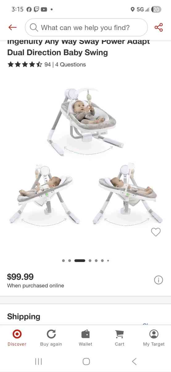 Ingenuity Baby Swing