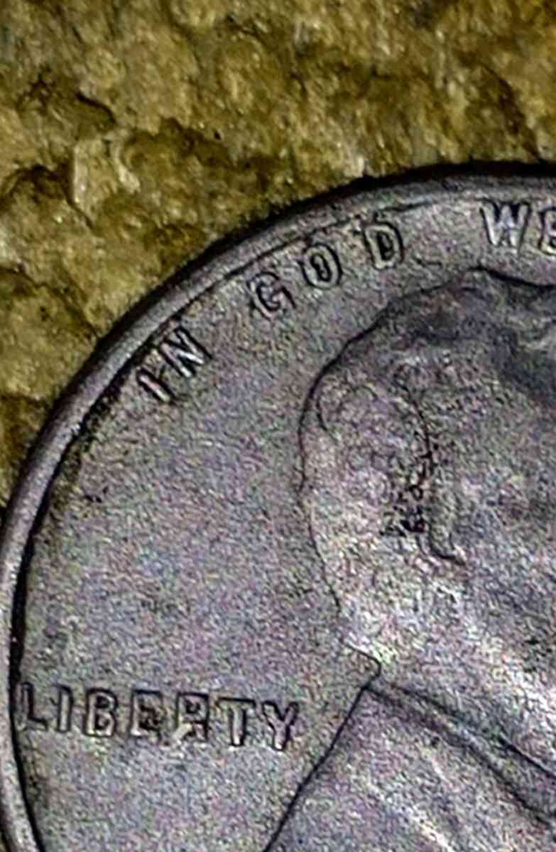 1943 STEEL PENNY NO MINT MARK