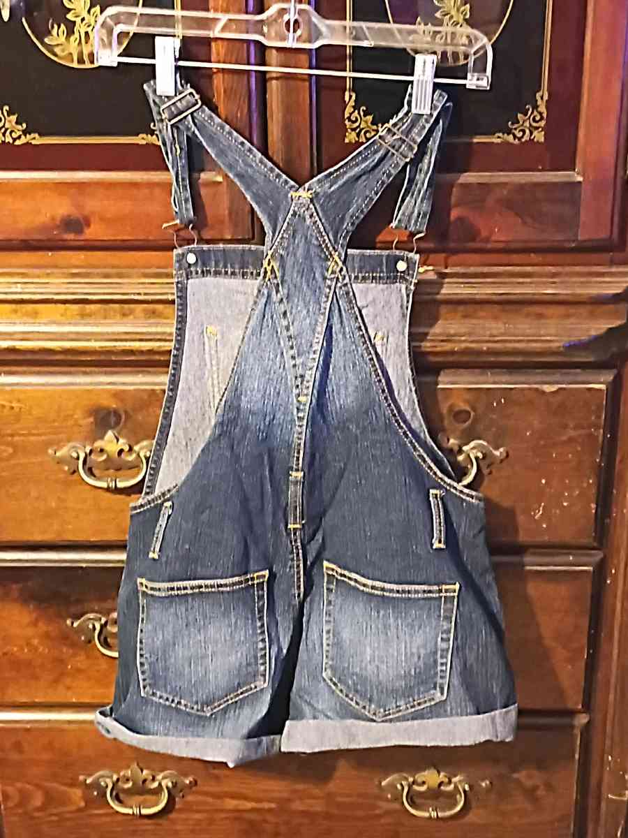 No Boundaries overall shorts