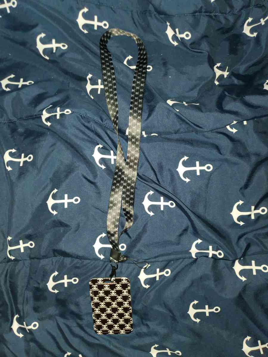 Chanel monogram lanyard ID holder