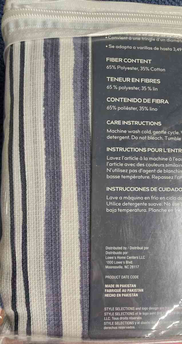 Holderness Light Filtering Curtains Panel Set 4  84 x 54