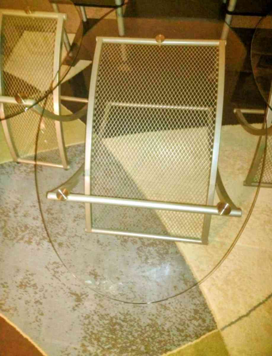 glass coffee table set TV stand included