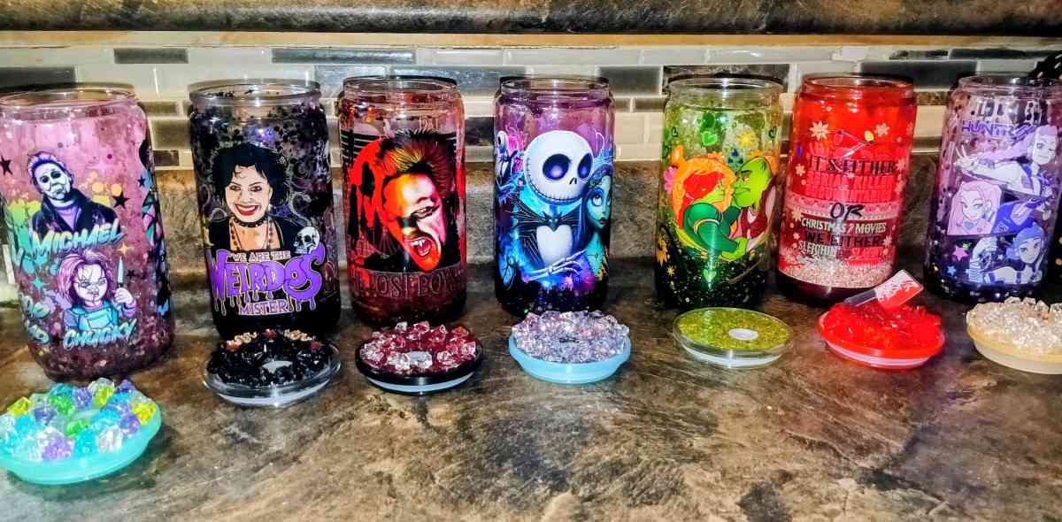 Stranger things Snowglobe tumblers