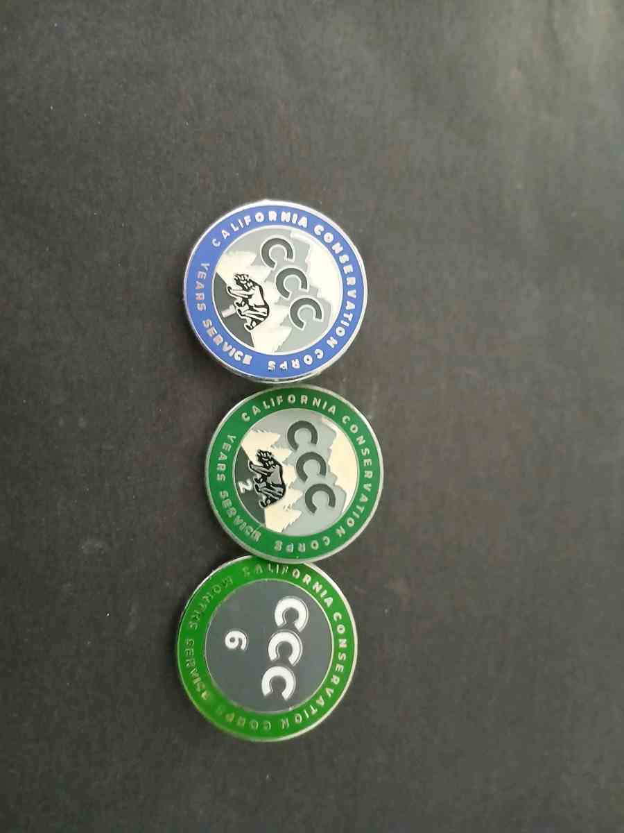 calif Conservation Corps Pins