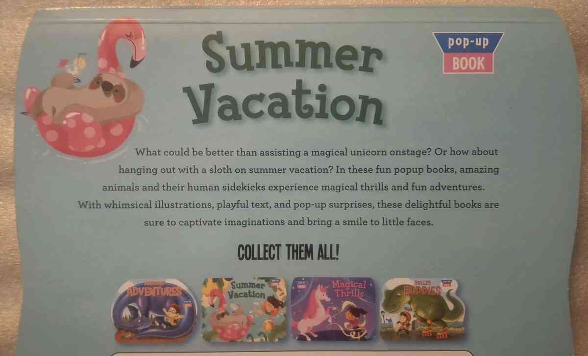 Summer Vacation A pop up book
