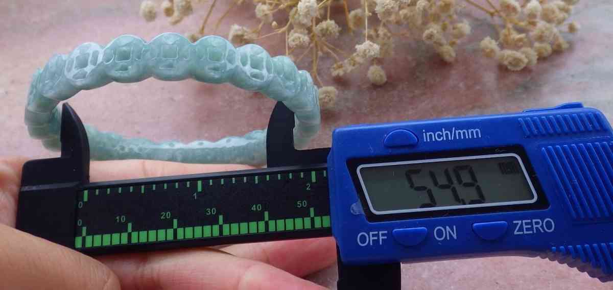 Certificate JADEITE green coin Bangle 55mm 6inches