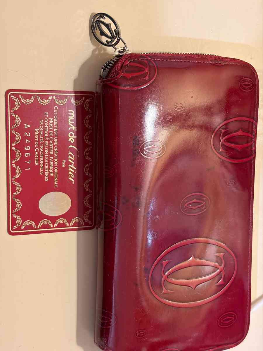 Authentic vintage Cartier long wallet
