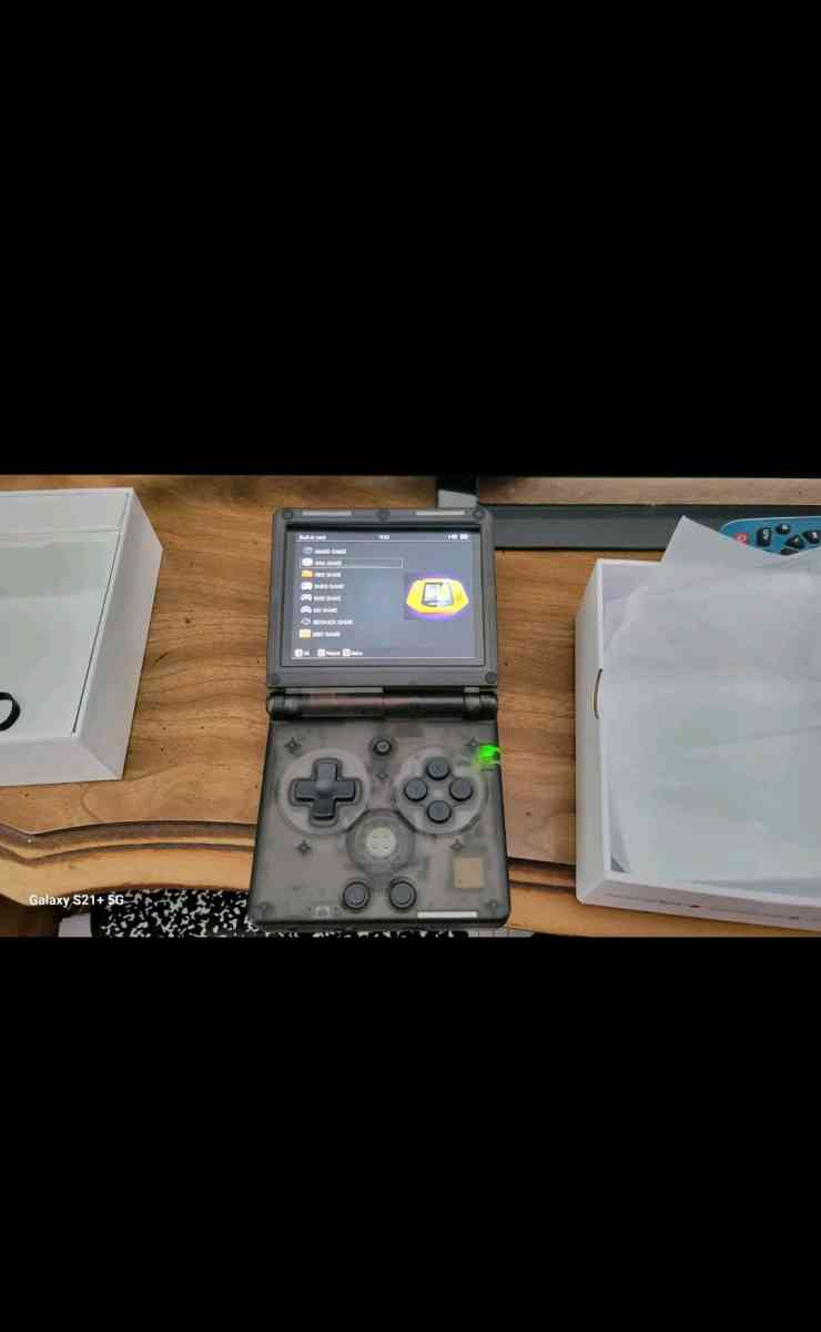 NEW Gameboy Advanced SP anbernic Clear Black