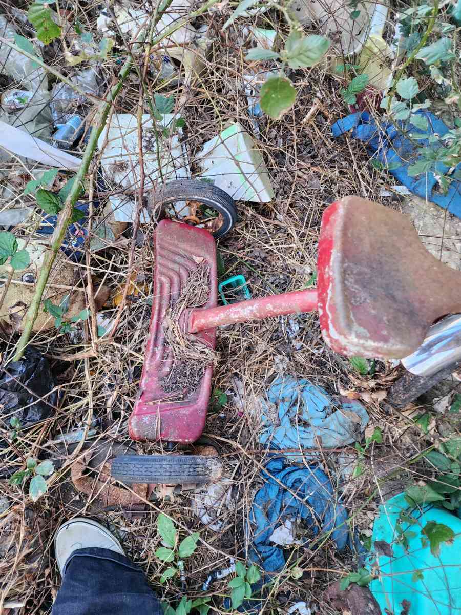 2 antique tricycles all metal