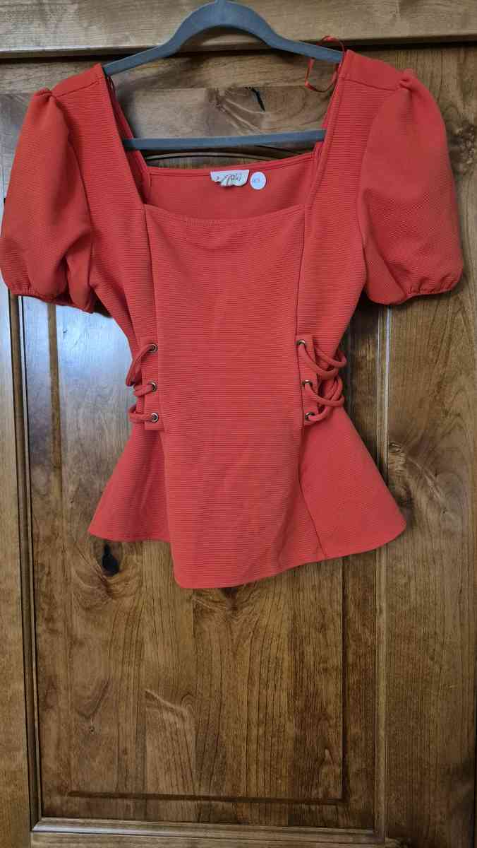 Meraki Coral Blouse