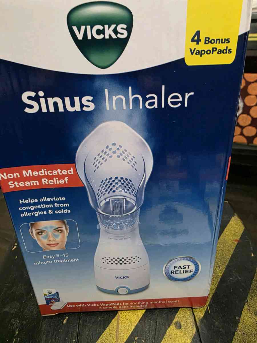 Vicks Sinus Inhaler with 4 boxes of Vapor Pads