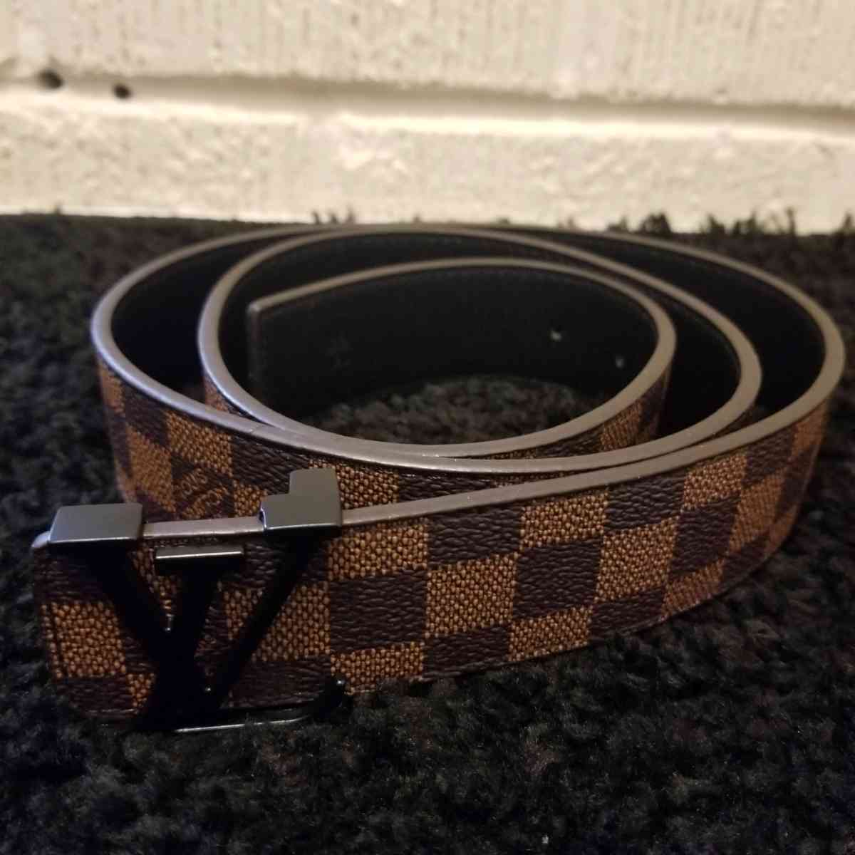 LV Designer Belt Brown