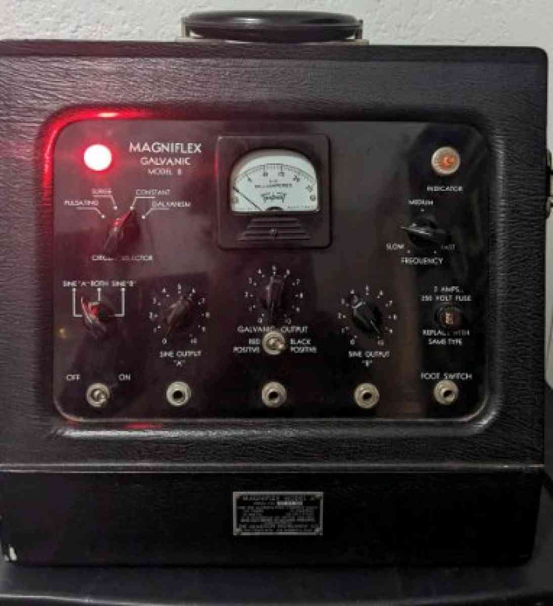 Vintage 1940s Asylum Shock Therapy Quackery Device POWERS ON