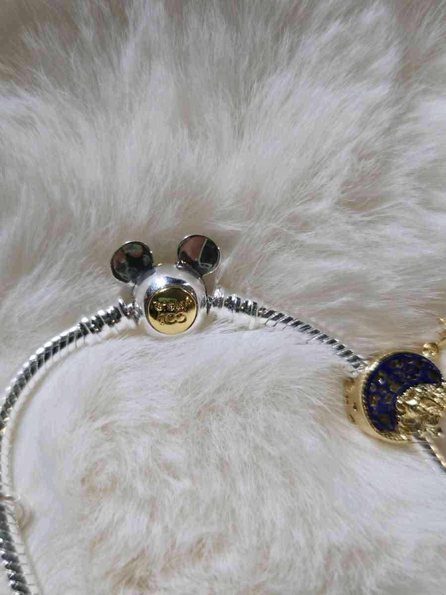 Pandora Disney Mickey 100th Anniversary Snake Chain Bracelet