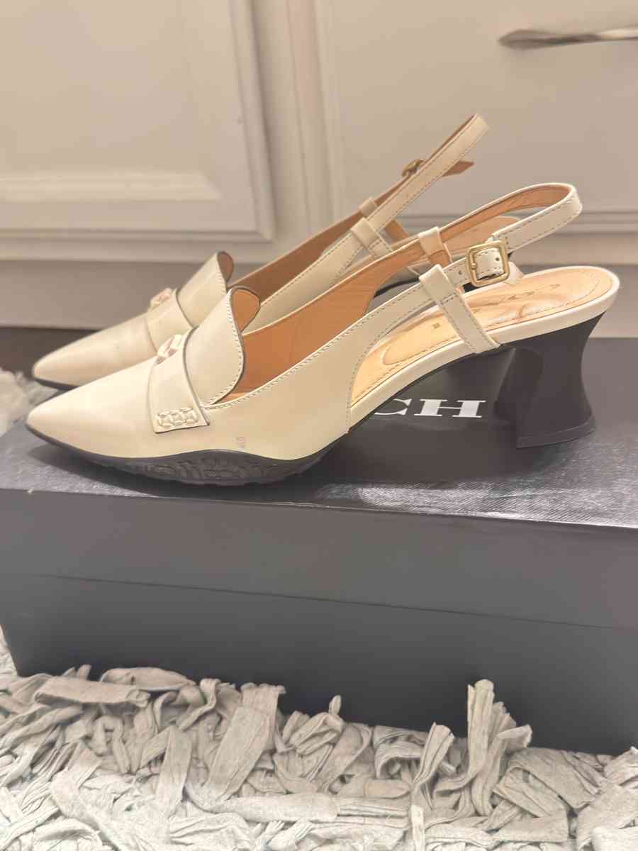 coach cream color shoes