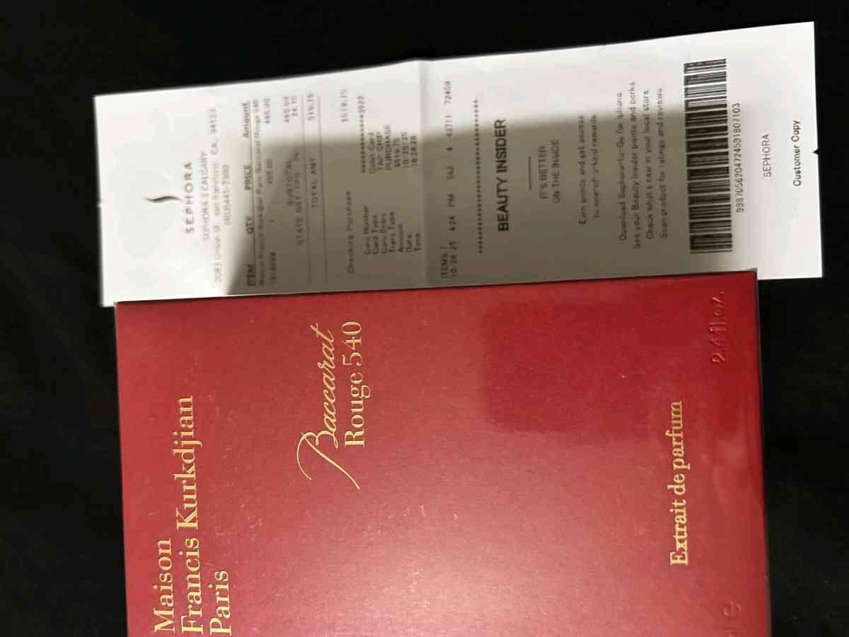 a very rich smelling fragrances  title baccarat