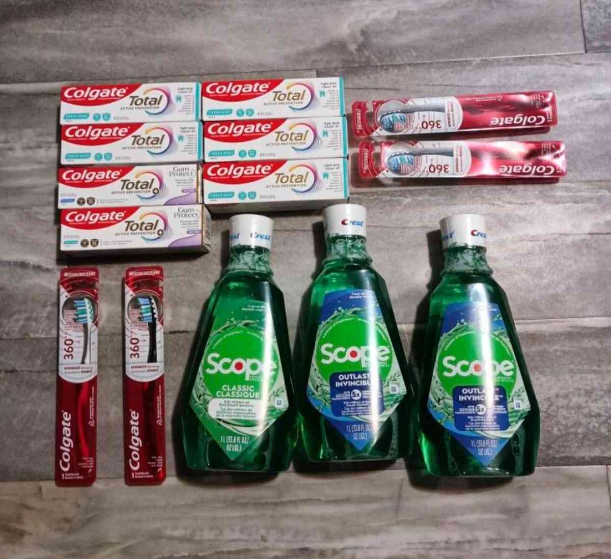 Colgate Total Toothpaste  Scope Mouthwash BUNDLE