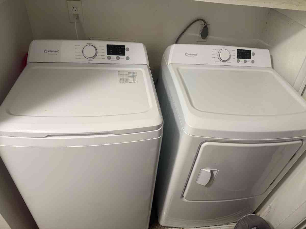 washer and dryer