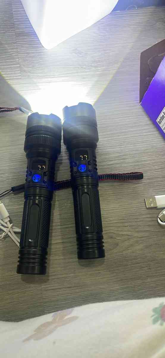 Flashlight with 10000 Lumens TypeC Fast Charging