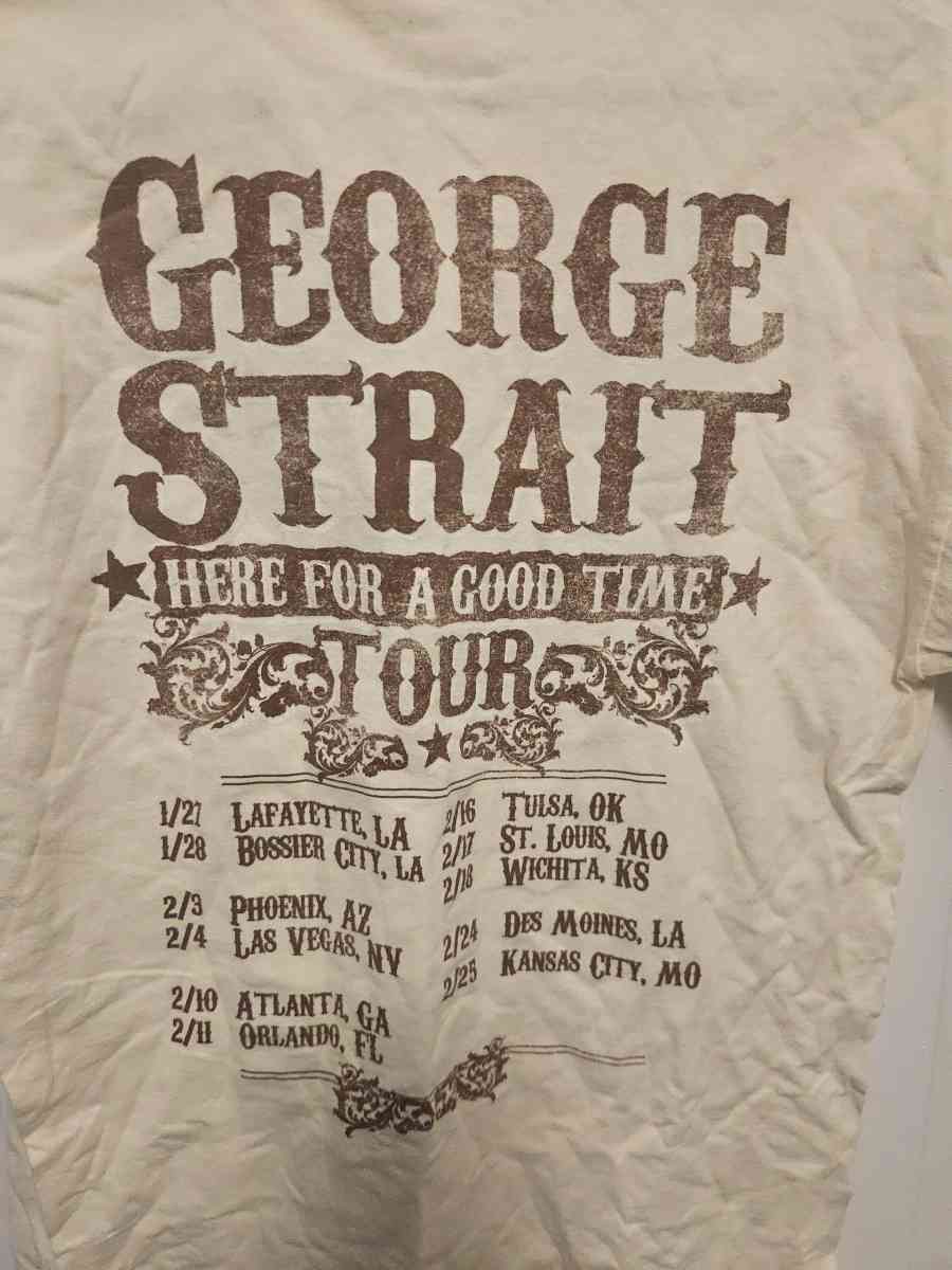 VTG George Strait Concert Tour Tshirt