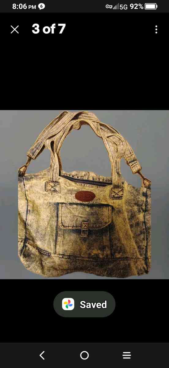 Vintage 80s Shane Acid Washed Denim Blue Jean Shoulder Strap