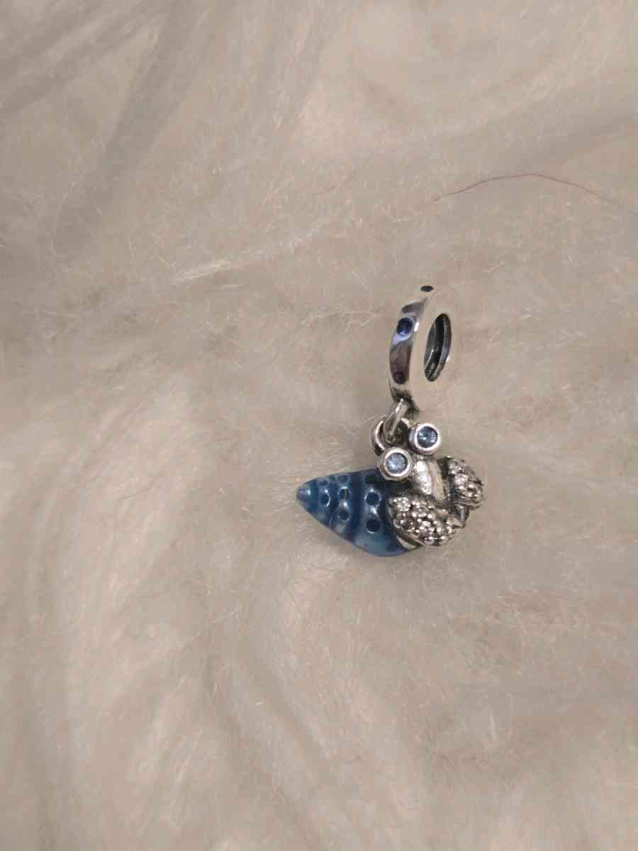 Glowinthedark Hermit Crab Dangle Charm for Pandora bracelet