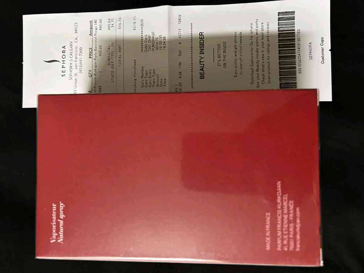 a very rich smelling fragrances  title baccarat