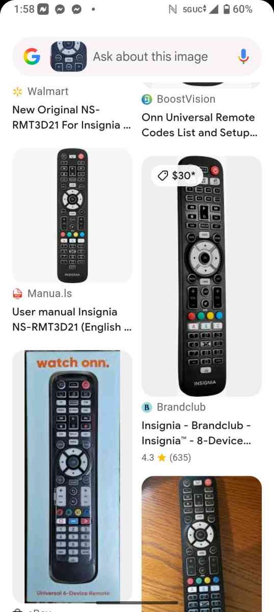 insignia remote control available today