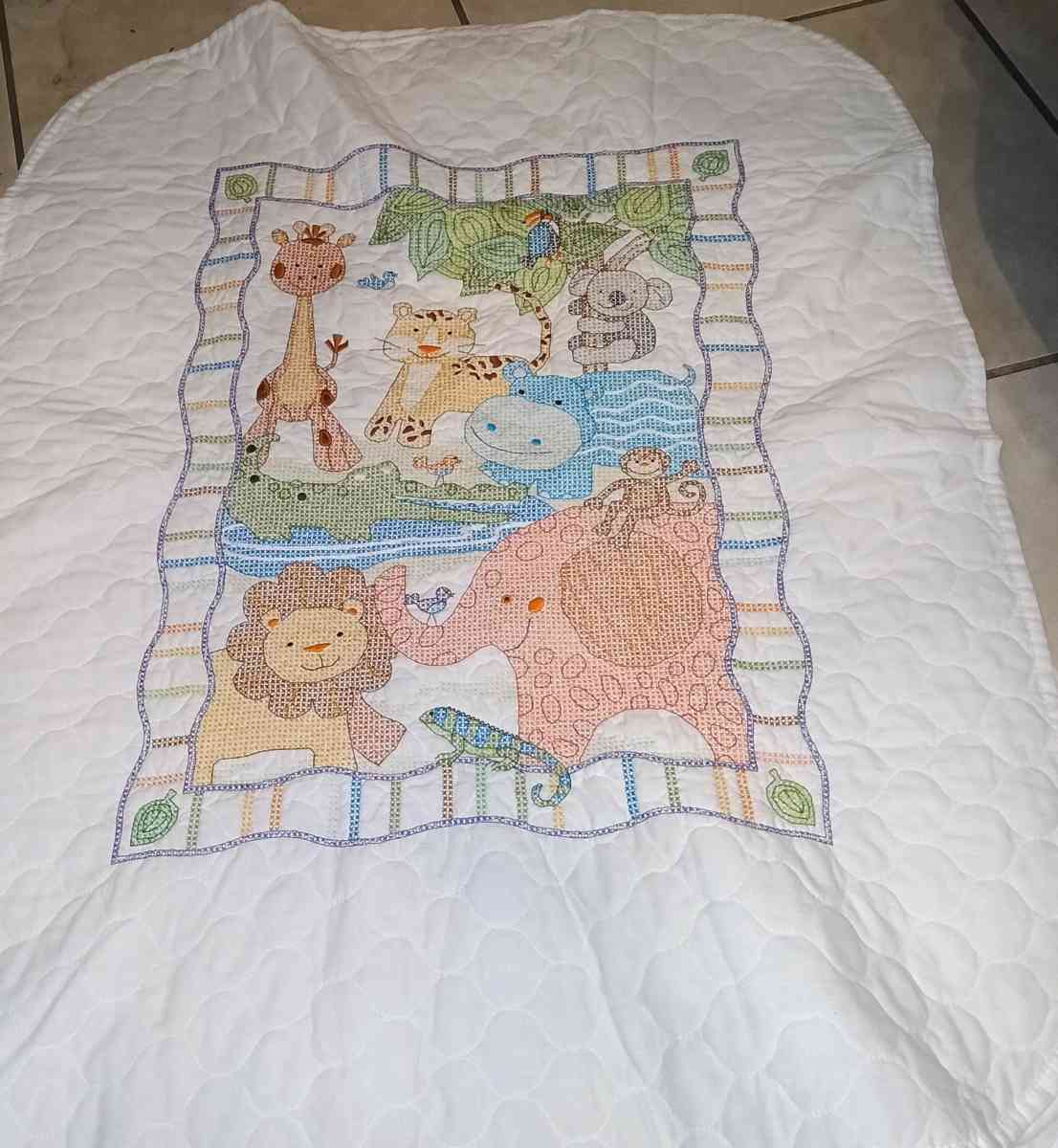 Baby Squares Quilt crossstitch blanket