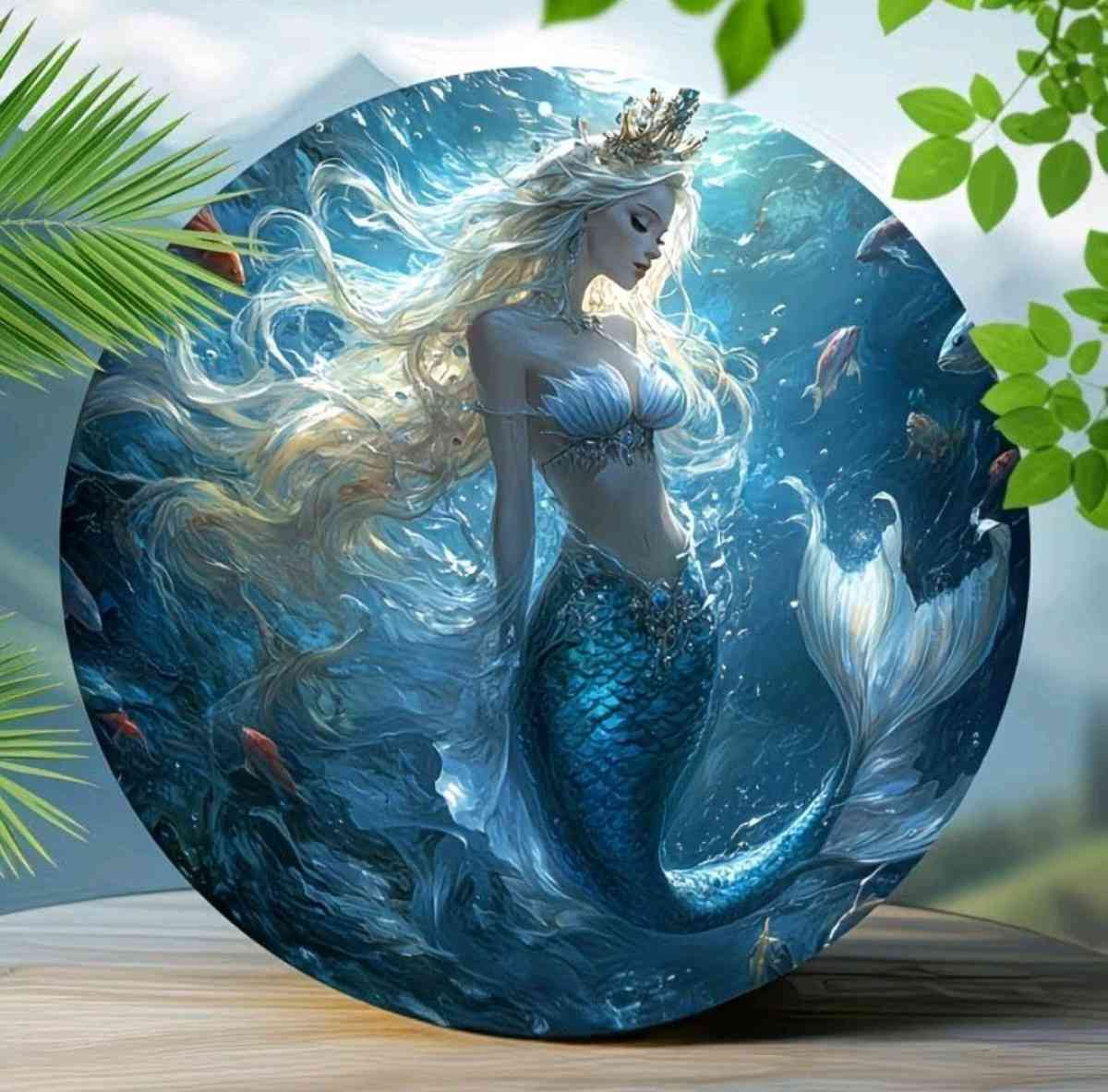 Metal Mermaid Decor