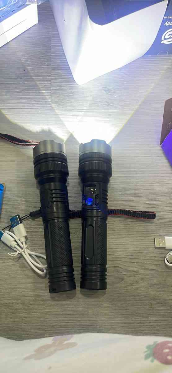 Flashlight with 10000 Lumens TypeC Fast Charging
