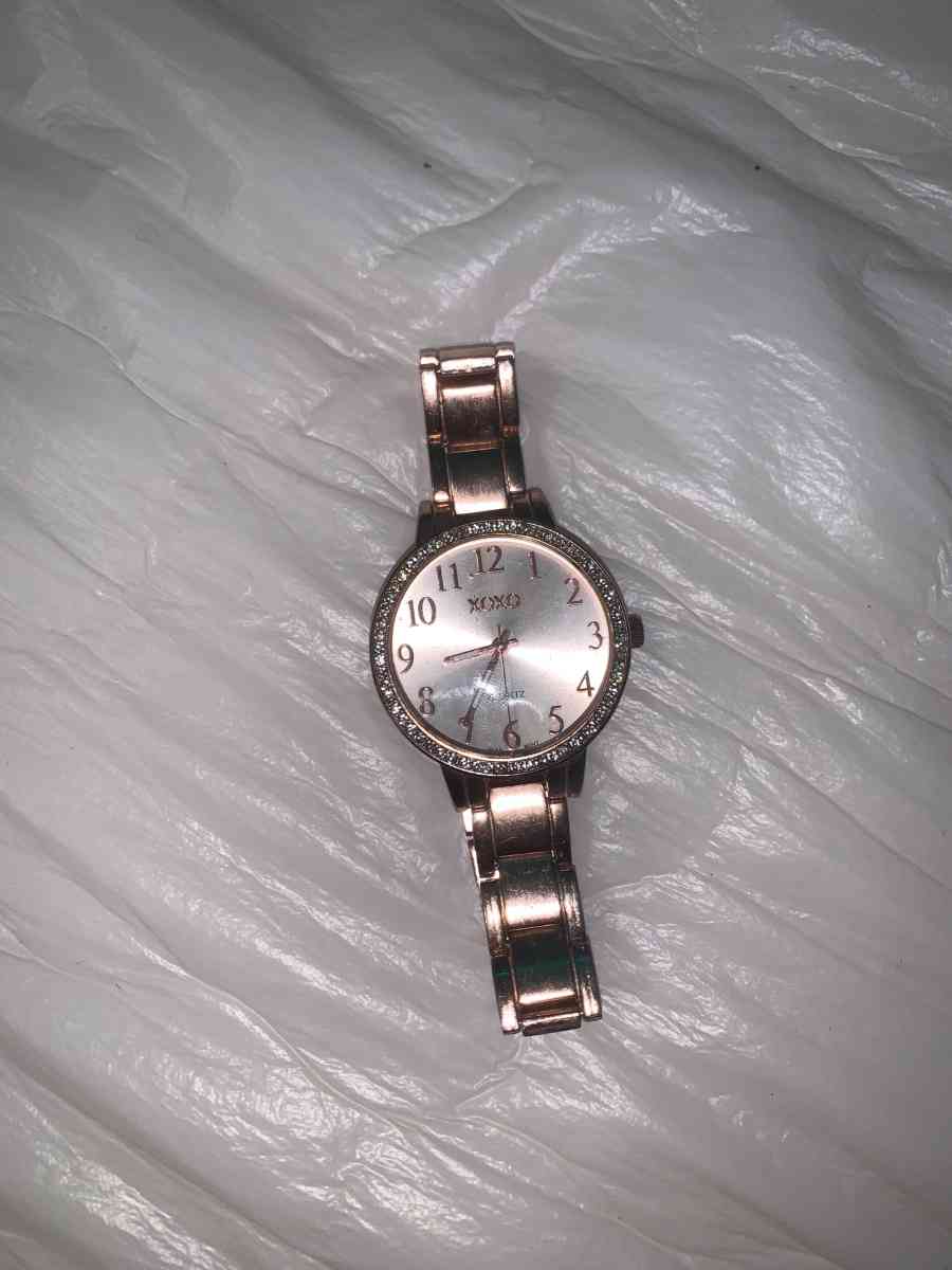 xoxo gold plated watch