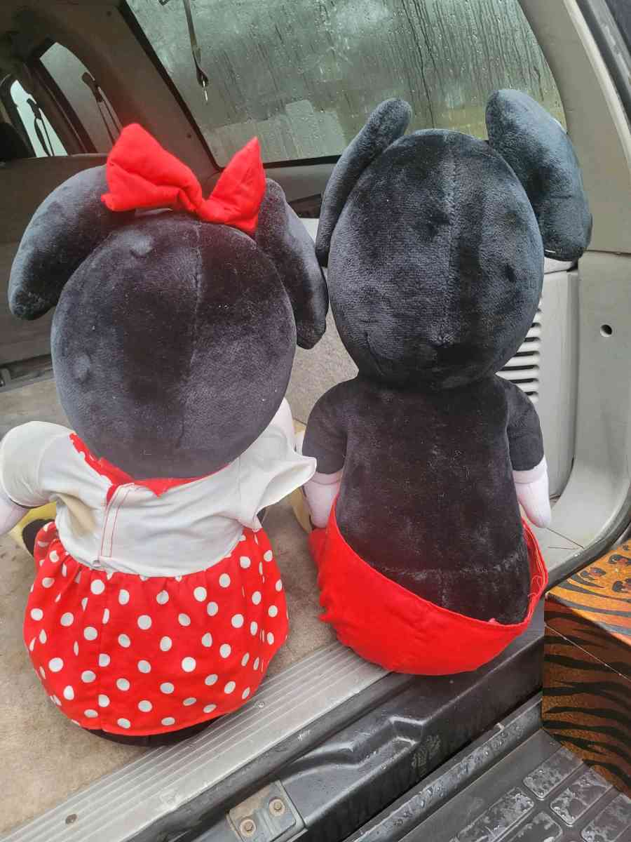 Minnie and Mickey big stuff animals