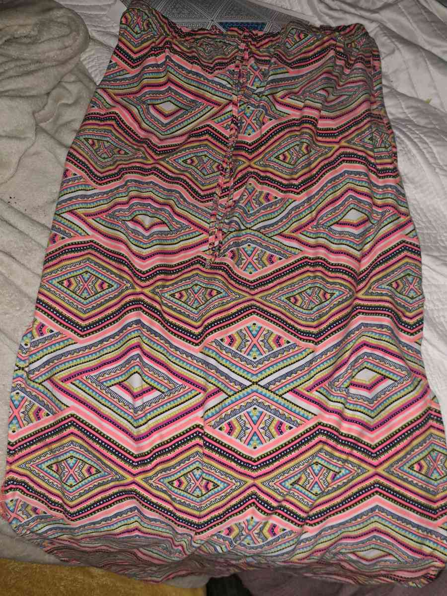 floor length skirt with slits on both sides