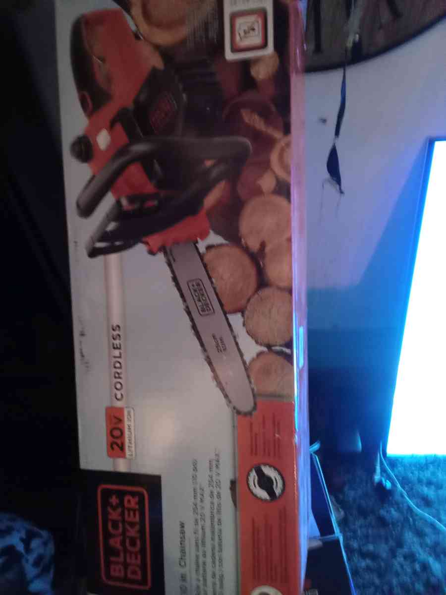 black and Decker chainsaw