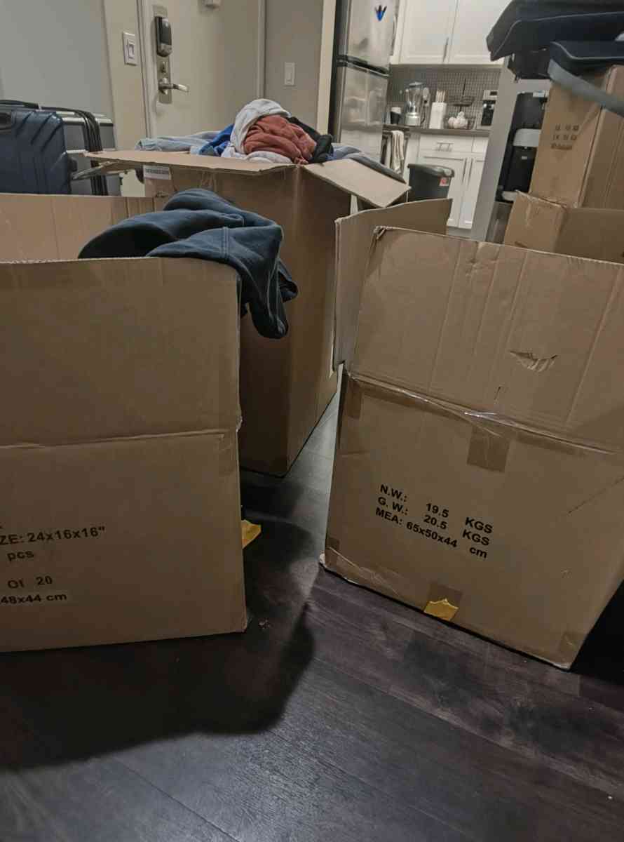 PreLoved Teen Clothing Lot  3 Large Boxes Approx 50 lbs