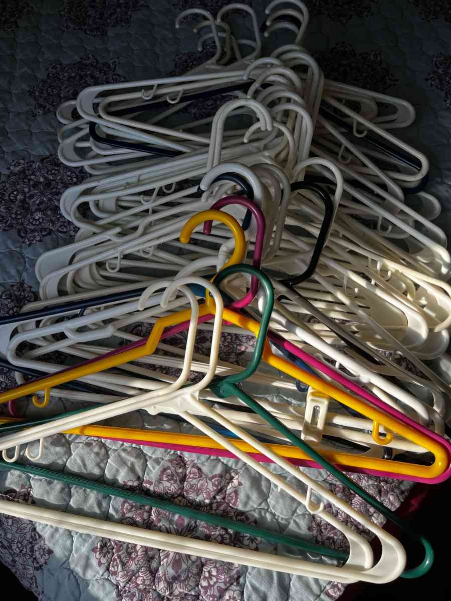 50 clothes hangers