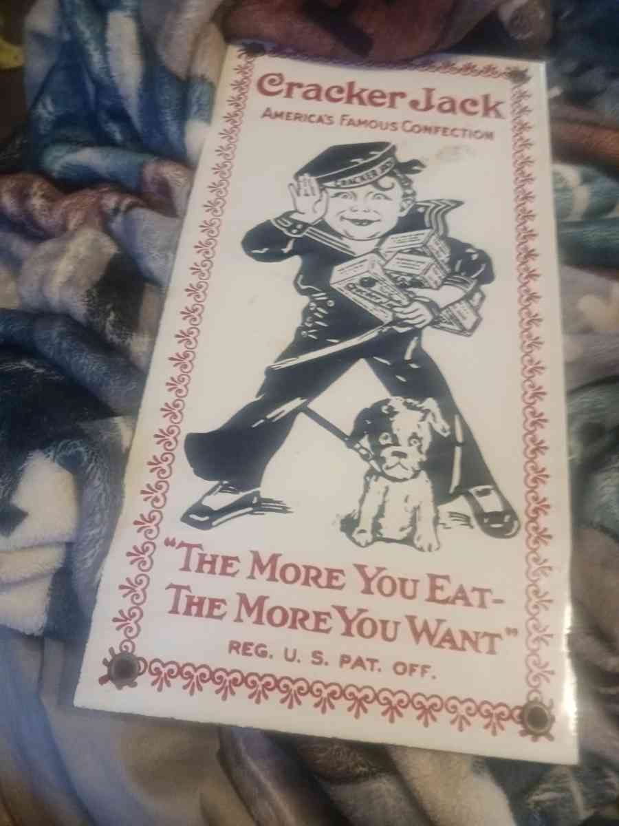 vintage Cracker Jack sign