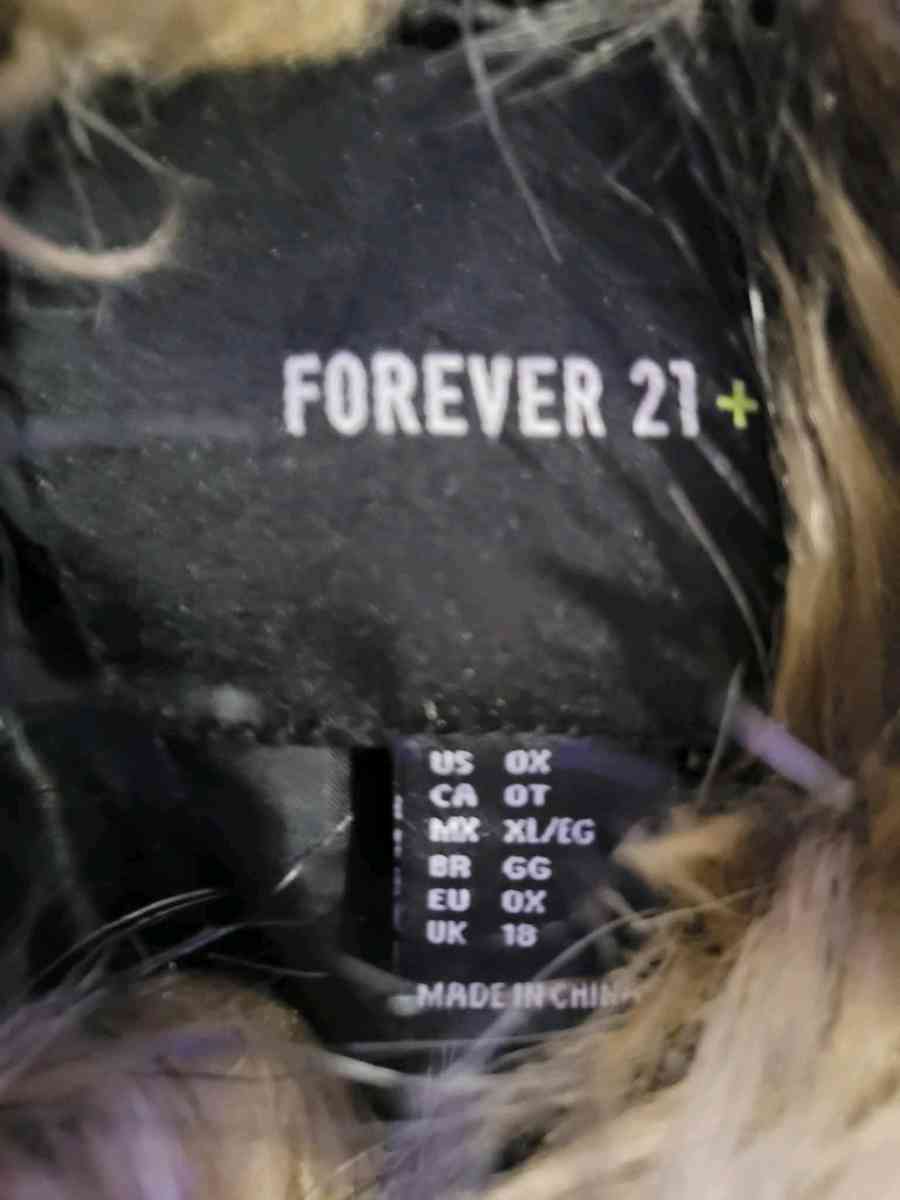 Forever 21 leather coat Ox