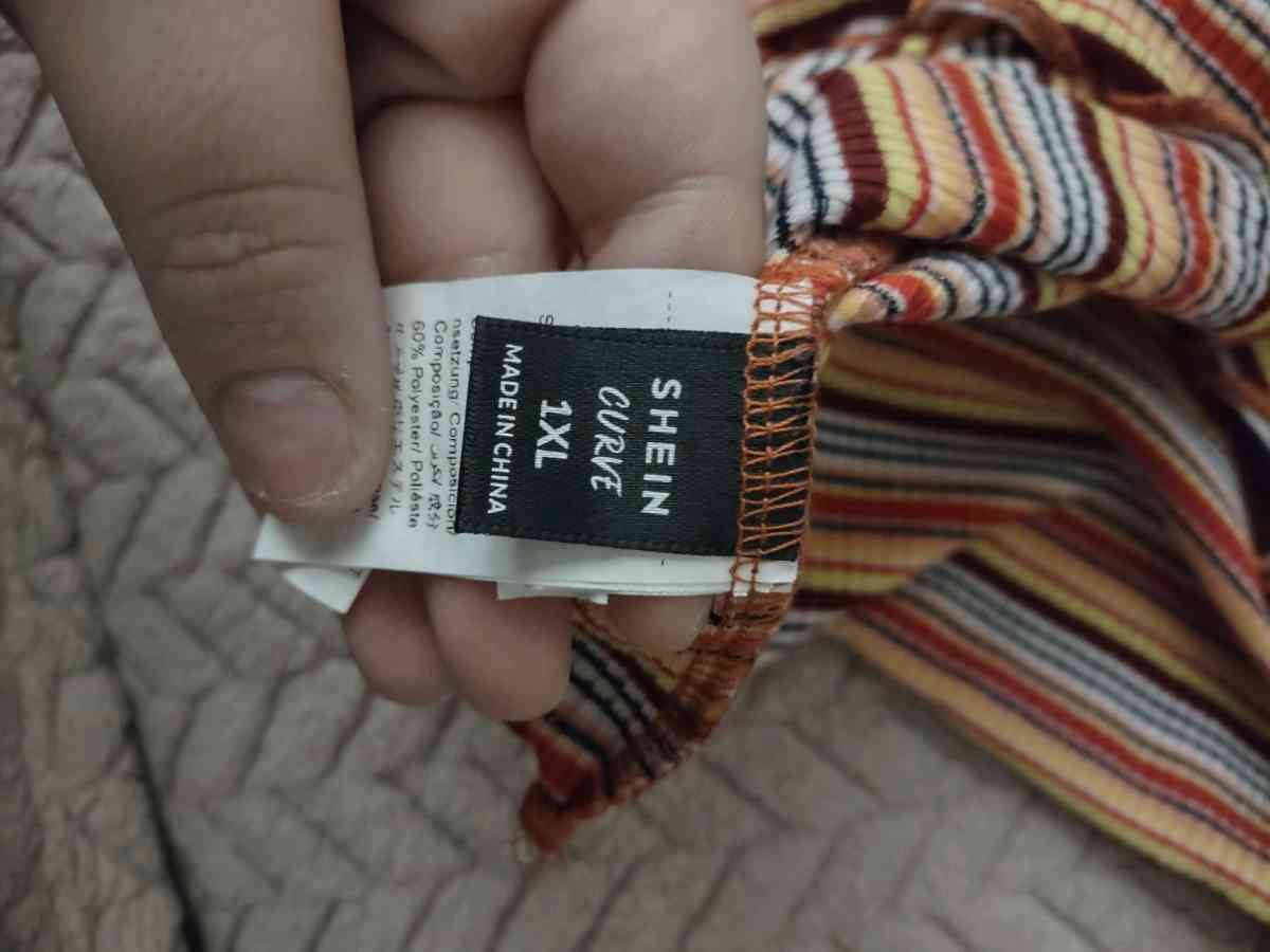 colorful striped cropped tank top